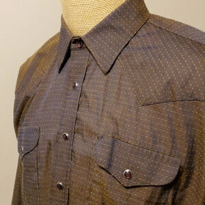 Panhandle slim western snap long sleeve iridescent